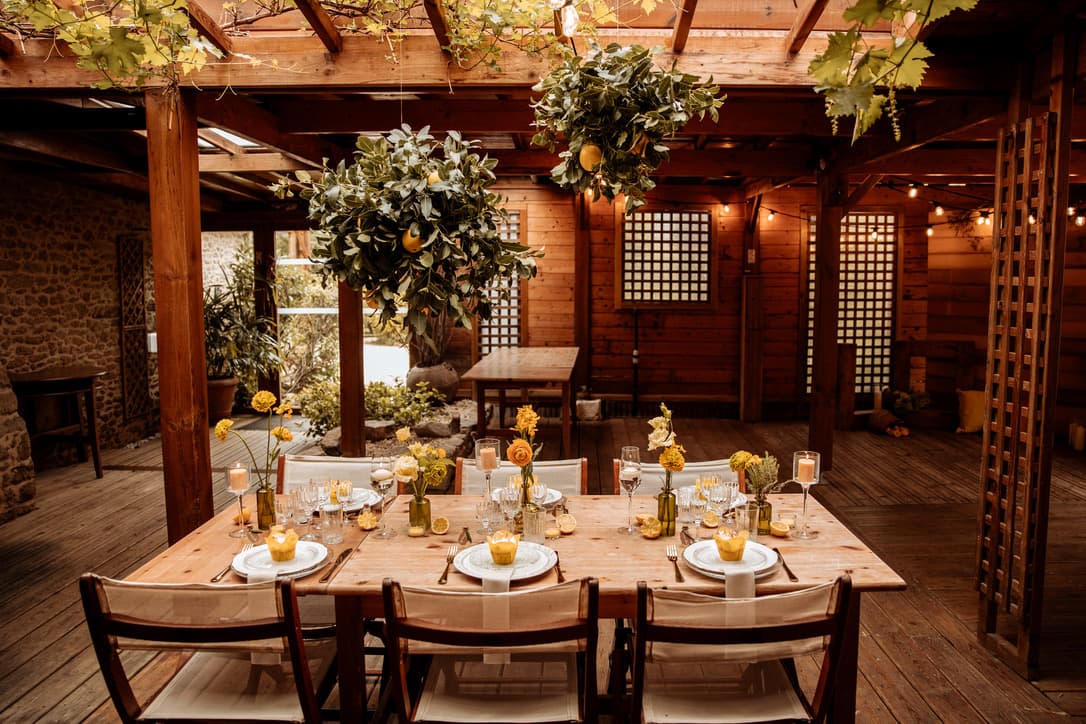 Décoration de mariage élégante — Au Cœur des Saisons